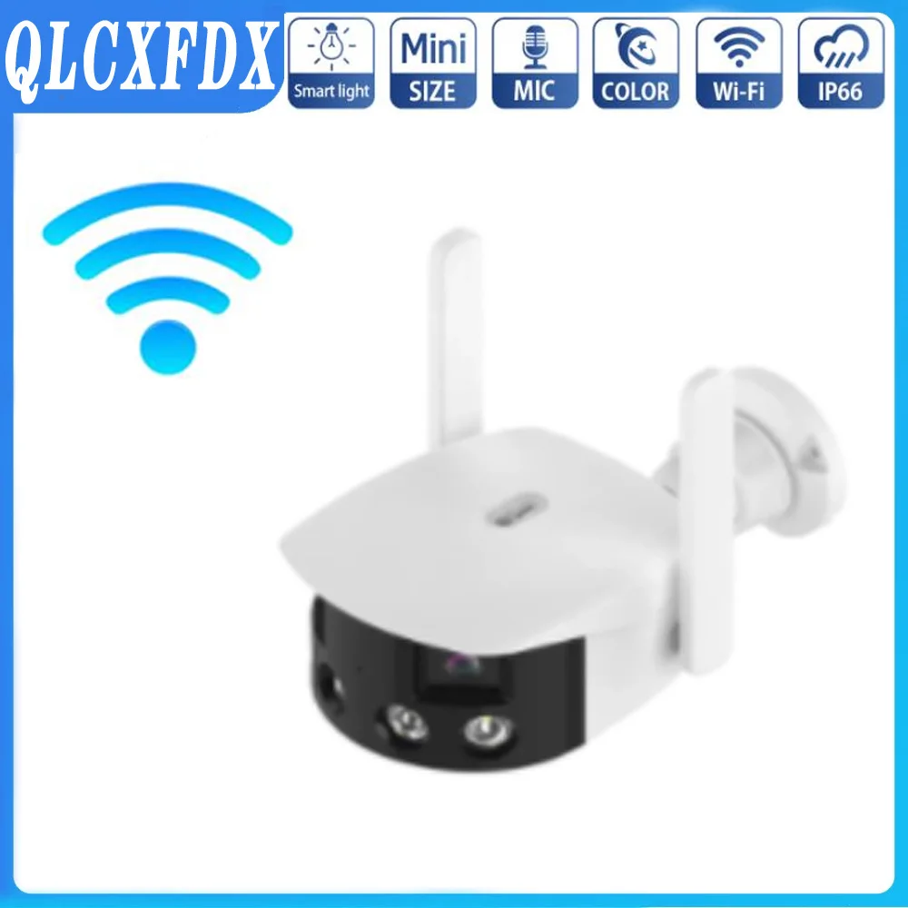 4MP Binocular Mosaic Camera 2K Panoramic Wide-angle Mobile Phone Wireless Wifi Kamera Electronic PTZ Tracking Surveilance ip cam
4MP Binocular Mosaic Camera 2K Panoramic Wide-angle Mobile Phone Wireless Wifi Kamera Electronic PTZ Tracking Surveilance ip cam
