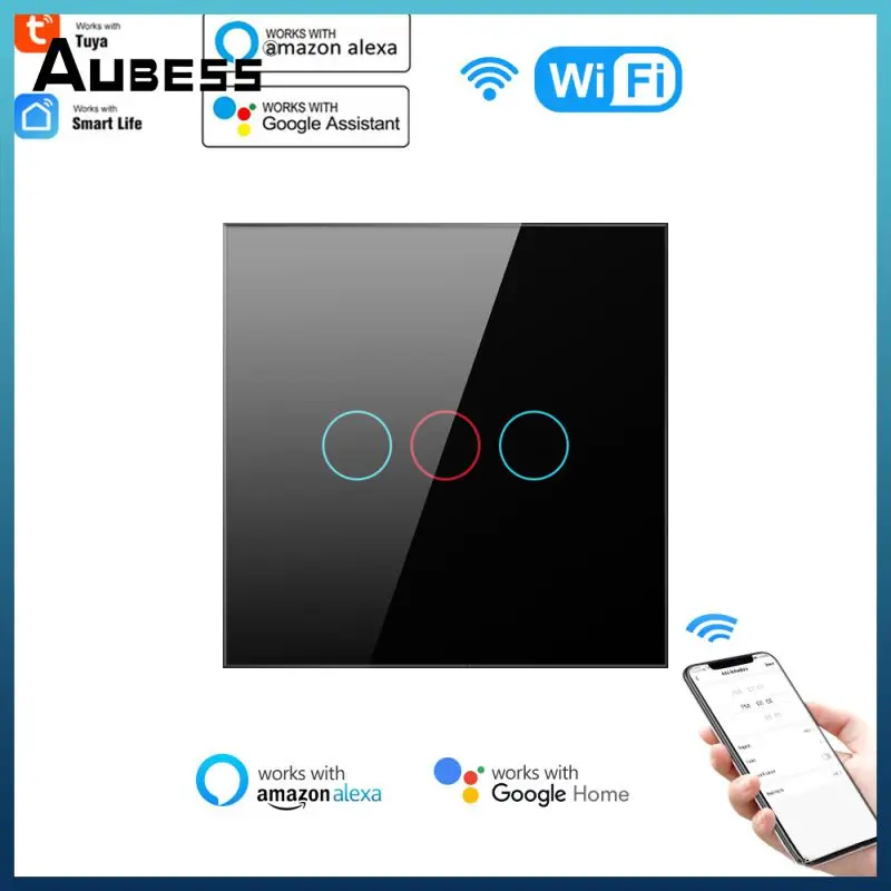 Wifi Smart Touch Switch Support Type 86 110-240v Wifi Switch 1/2/3 Gang No Neutral Wire Required For Alexa And Google Home
Wifi Smart Touch Switch Support Type 86 110-240v Wifi Switch 1/2/3 Gang No Neutral Wire Required For Alexa And Google Home
