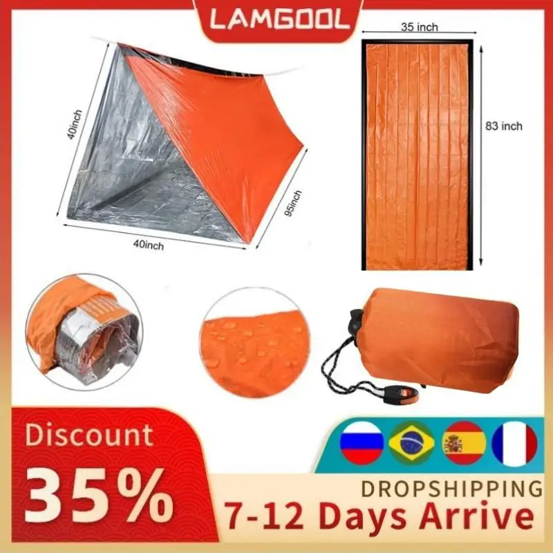 2Person Emergency Shelter Waterproof Thermal Blanket Rescue Survival Kit Sos Sleeping Bag Survival Tube Emergency Tent Whistle
2Person Emergency Shelter Waterproof Thermal Blanket Rescue Survival Kit Sos Sleeping Bag Survival Tube Emergency Tent Whistle
