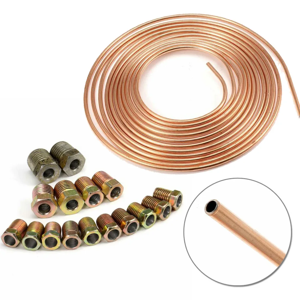 1/4 OD 25 Ft ROLL Steel Zinc Nickel Brake Line Tubing COPPER TUBE AIR CON COIL Brake Line Tubing Coil Roll Ft Coil Accessories M
1/4 OD 25 Ft ROLL Steel Zinc Nickel Brake Line Tubing COPPER TUBE AIR CON COIL Brake Line Tubing Coil Roll Ft Coil Accessories M