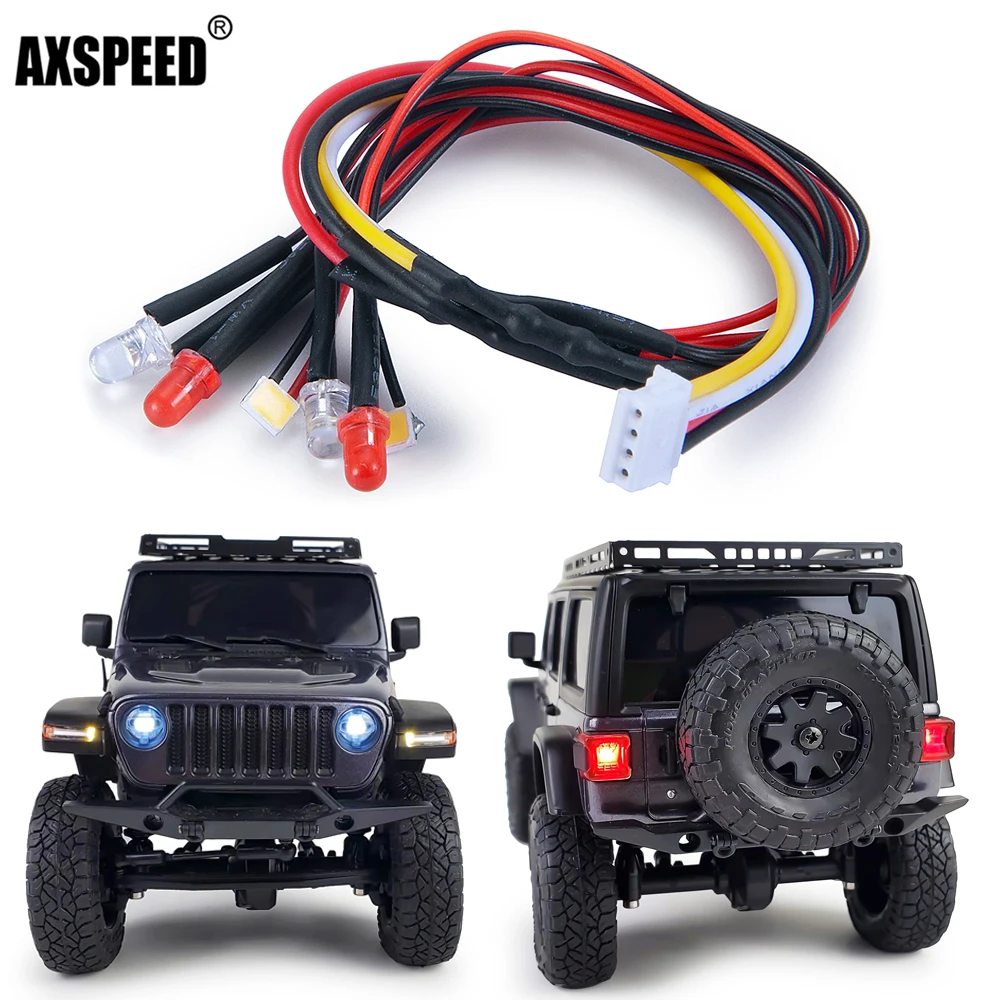 AXSPEED RC Car Front & Rear LED Light Flashing Headlight Taillight for Kyosho Mini-Z 4x4 1/24 Jeep Wrangler Unlimited Rubicon
AXSPEED RC Car Front & Rear LED Light Flashing Headlight Taillight for Kyosho Mini-Z 4x4 1/24 Jeep Wrangler Unlimited Rubicon