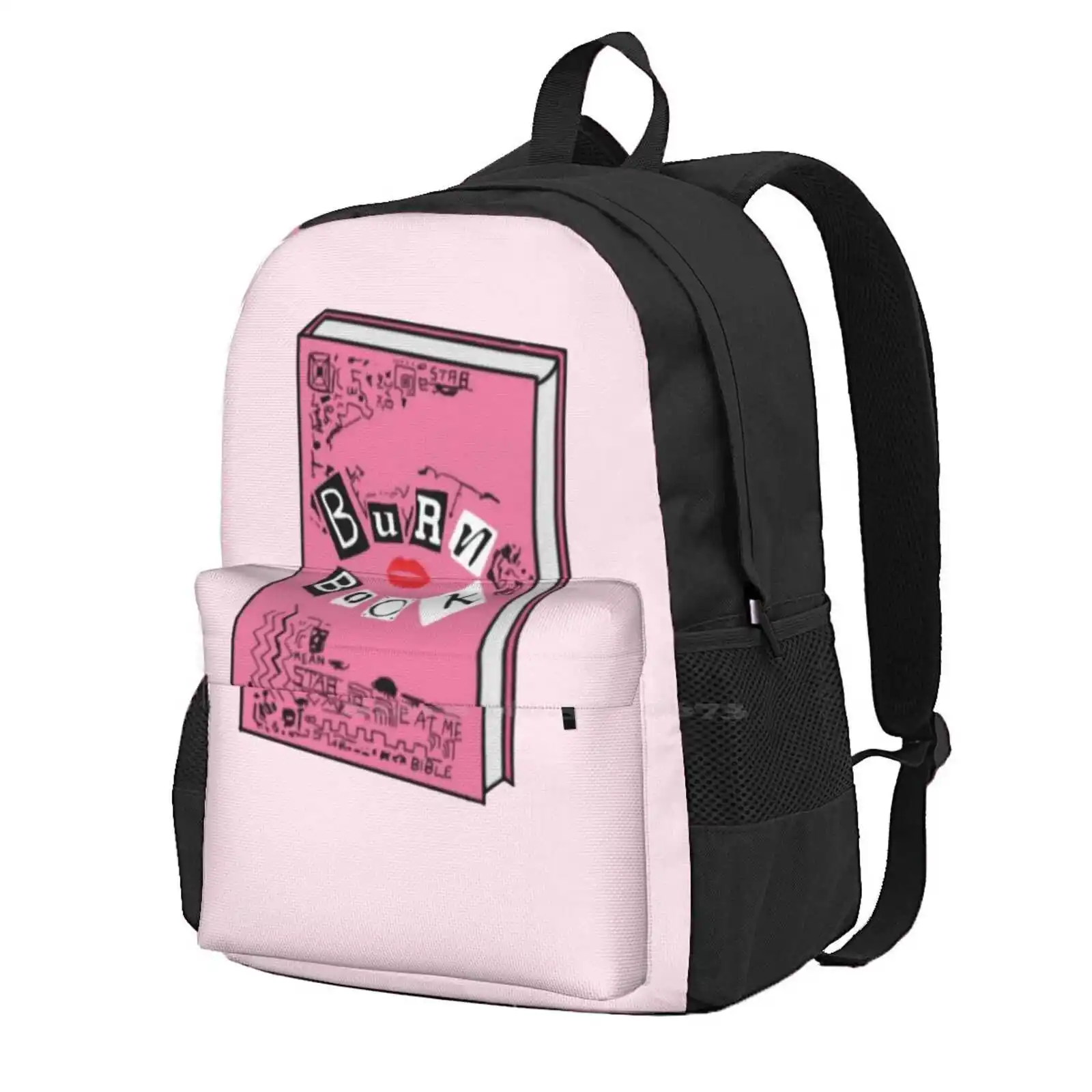 

Burn Book Drawing New Arrivals Unisex Bags Student Bag Backpack Burn Book Mean Girls