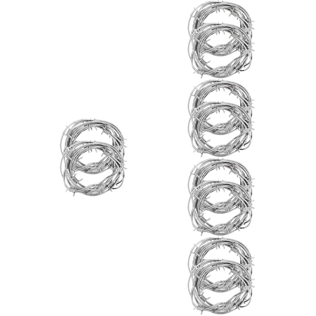 10 Pcs Simulation Wire Chain Scene Prop Metallic Line Halloween Party Barbed Wires Pvc Haunted House Decors
10 Pcs Simulation Wire Chain Scene Prop Metallic Line Halloween Party Barbed Wires Pvc Haunted House Decors