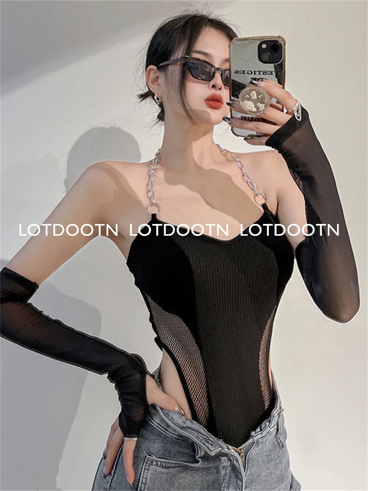 LOTDOOTN Summer Women Perspective Tops Elegant Sexy Chain Halter Neck Suspenders Top Club Night Backless Bralette Beach Camisole
LOTDOOTN Summer Women Perspective Tops Elegant Sexy Chain Halter Neck Suspenders Top Club Night Backless Bralette Beach Camisole