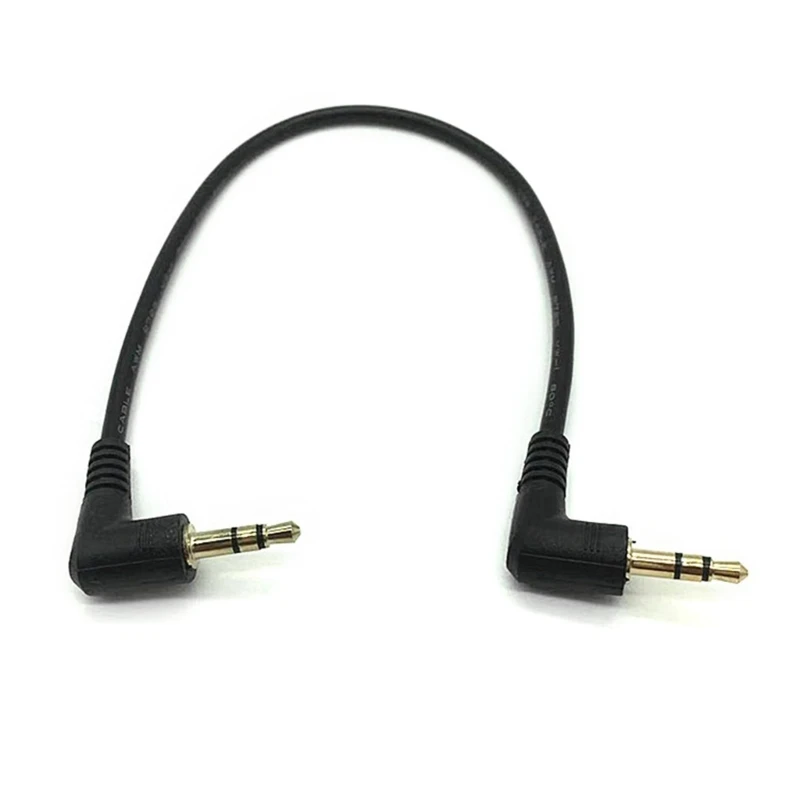 

3.5mmJacks 3Poles Audios Cable Male to Male Stereo Right Angle AUX Speaker Cable