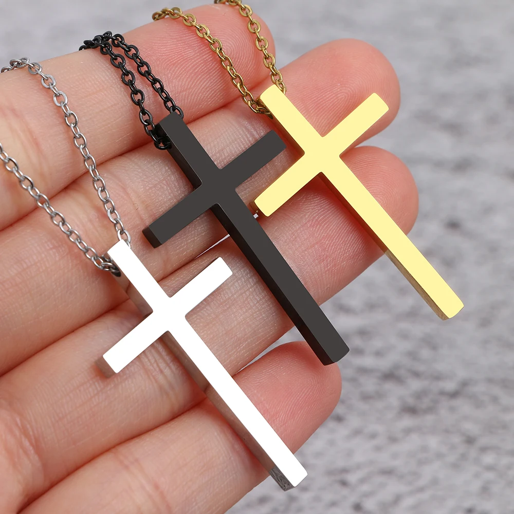Stainless Steel Fashion Double Sided Cross Pendant Men's Chain Necklace Ladies Jewelry Hip Hop Gothic Party Gift Wholesale
Stainless Steel Fashion Double Sided Cross Pendant Men's Chain Necklace Ladies Jewelry Hip Hop Gothic Party Gift Wholesale