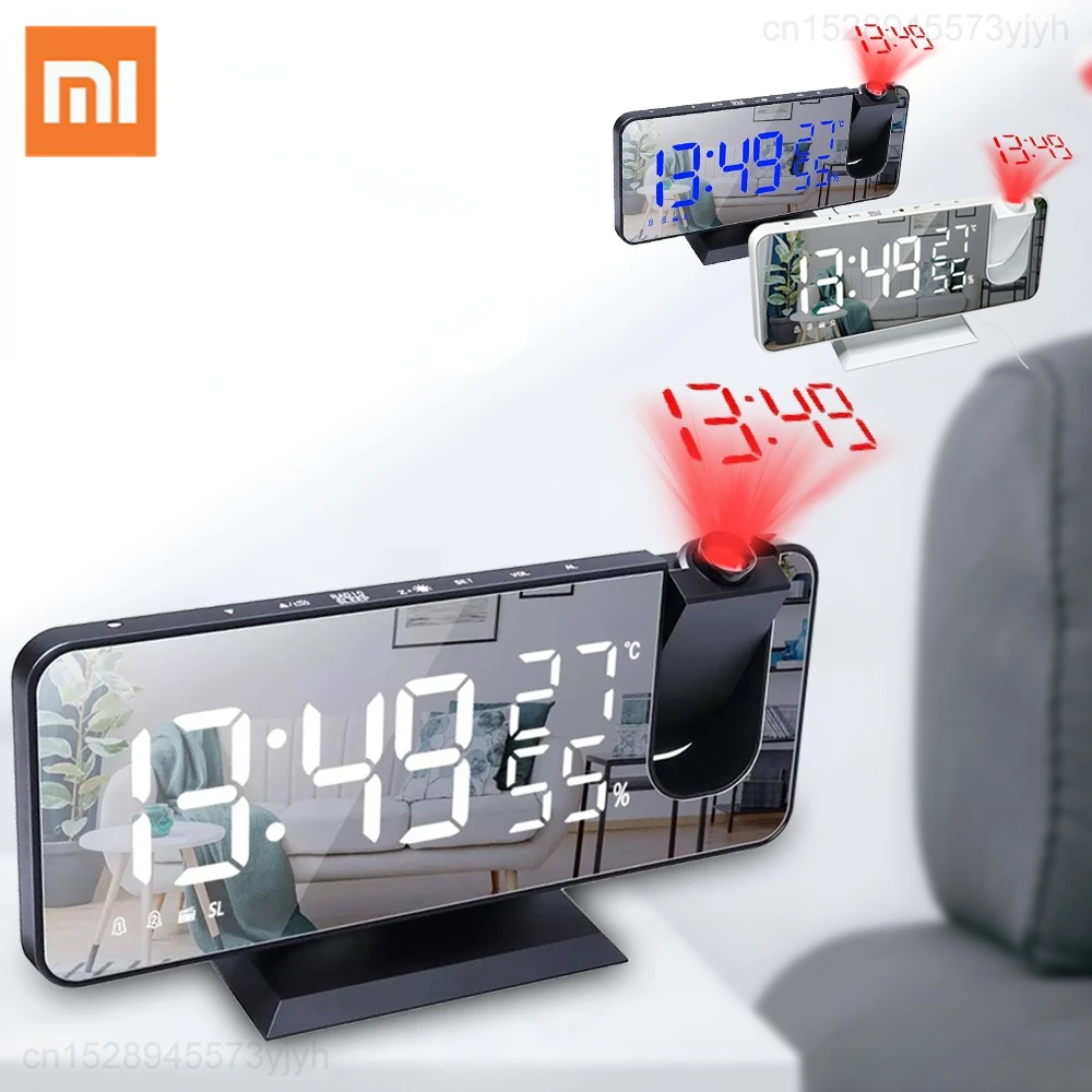 Xiaomi LED Digital Projection Alarm Clock Table Electronic Alarm Clock with Projection FM Radio Temperature And Humidity Mirror
Xiaomi LED Digital Projection Alarm Clock Table Electronic Alarm Clock with Projection FM Radio Temperature And Humidity Mirror