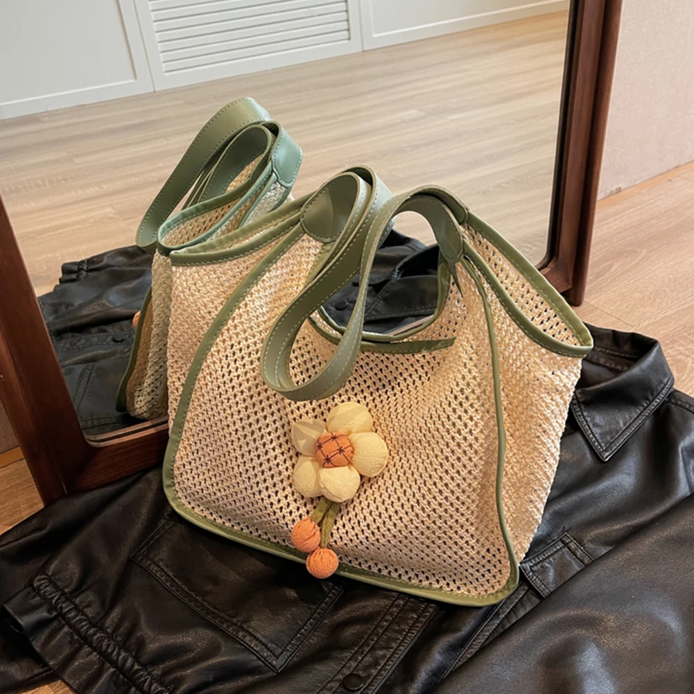 Women Hot Commute Bag Summer Hollow Woven Top-handle Bags Fashion with Clutch Bag Simple Casual Portable Beach Straw Tote Bag
Women Hot Commute Bag Summer Hollow Woven Top-handle Bags Fashion with Clutch Bag Simple Casual Portable Beach Straw Tote Bag