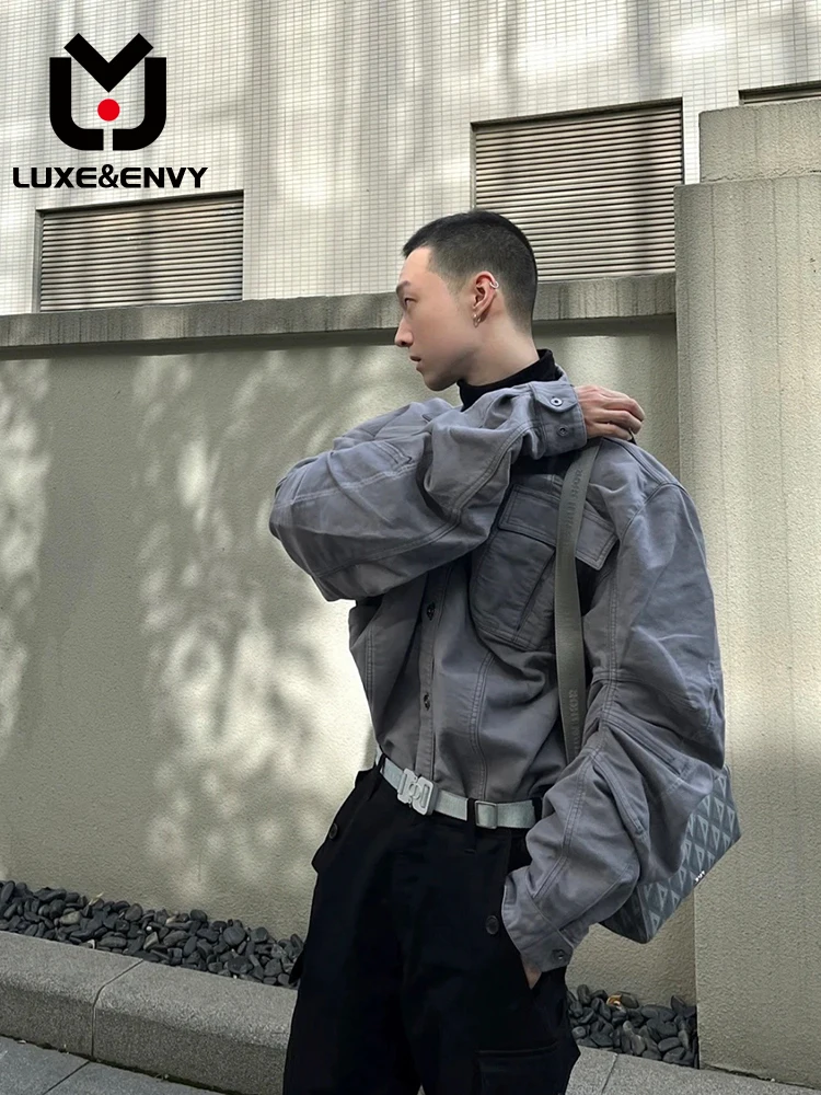 Роскошный и эффектный серый плиссированный пиджак Люкс & ENVY на пуговицах с карманами и отложным воротником, простая куртка с эффектом потертости, Новинка для весны и осени 2023
Роскошный и эффектный серый плиссированный пиджак Люкс & ENVY на пуговицах с карманами и отложным воротником, простая куртка с эффектом потертости, Новинка для весны и осени 2023