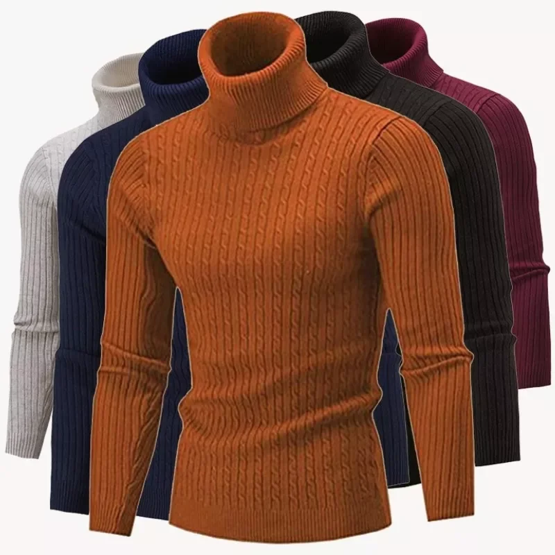 New Men's Casual Turtleneck Sweater Pullover Long Sleeve Knitted Turtleneck Sweaters Men Jumper Top
New Men's Casual Turtleneck Sweater Pullover Long Sleeve Knitted Turtleneck Sweaters Men Jumper Top