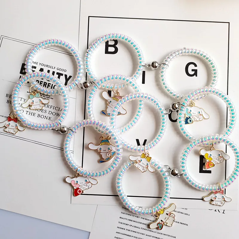 Kawaii Sanrio Hair Ring Cinnamoroll Cartoon Cute Magnet Couple Girlfriends Head Rope Anime Sweet Headdress Girl Birthday Gift
Kawaii Sanrio Hair Ring Cinnamoroll Cartoon Cute Magnet Couple Girlfriends Head Rope Anime Sweet Headdress Girl Birthday Gift