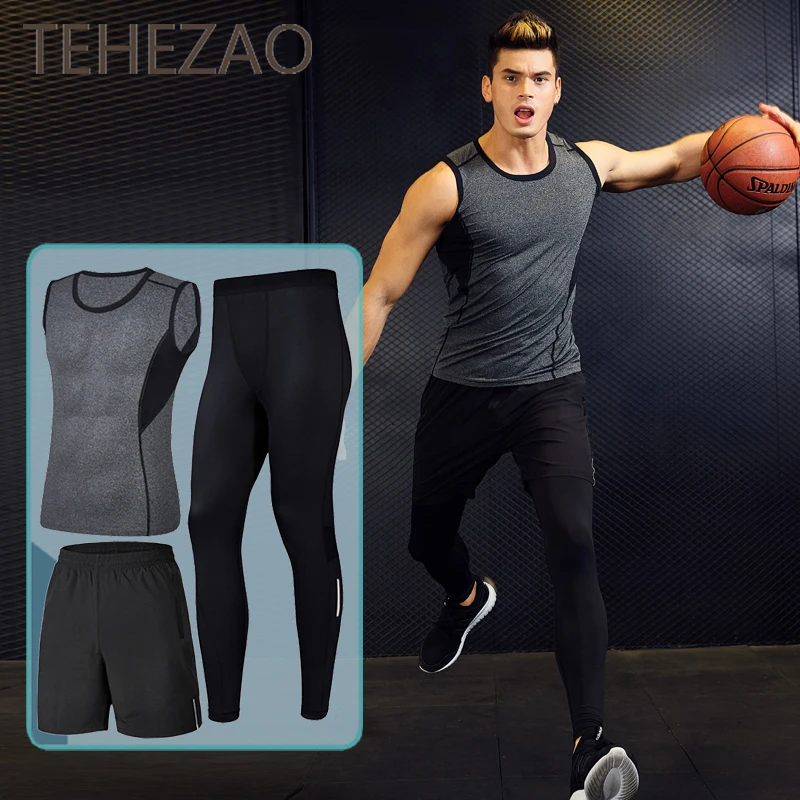 2022 New Fitness Clothes Men Suit Three-Piece Quick-Drying Tights Training Clothes Morning Running Sports Gym Spring and Summer
2022 New Fitness Clothes Men Suit Three-Piece Quick-Drying Tights Training Clothes Morning Running Sports Gym Spring and Summer
