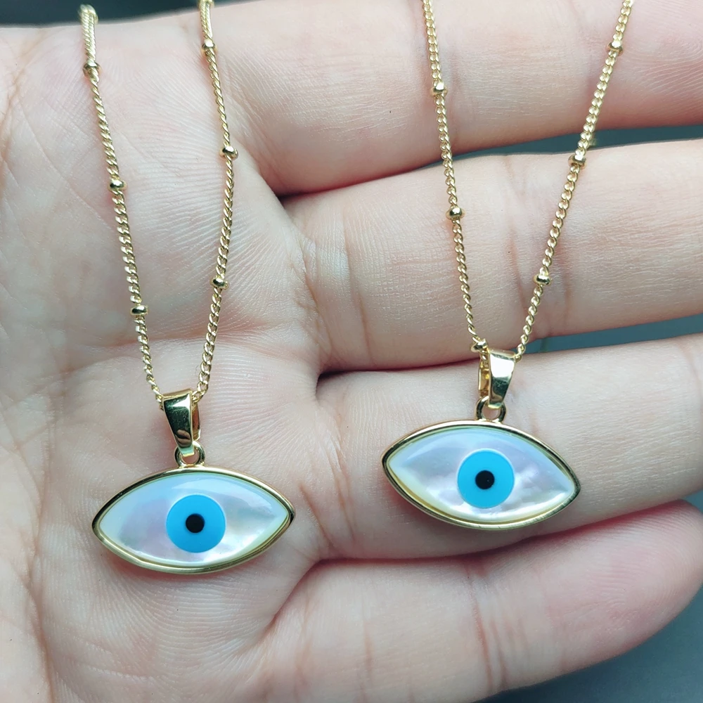 Marquise Devil Evil Eye Necklace Female Classic Sea Shell Pendant Charm Neck Jewelry For Women Gift Free Shipping
Marquise Devil Evil Eye Necklace Female Classic Sea Shell Pendant Charm Neck Jewelry For Women Gift Free Shipping