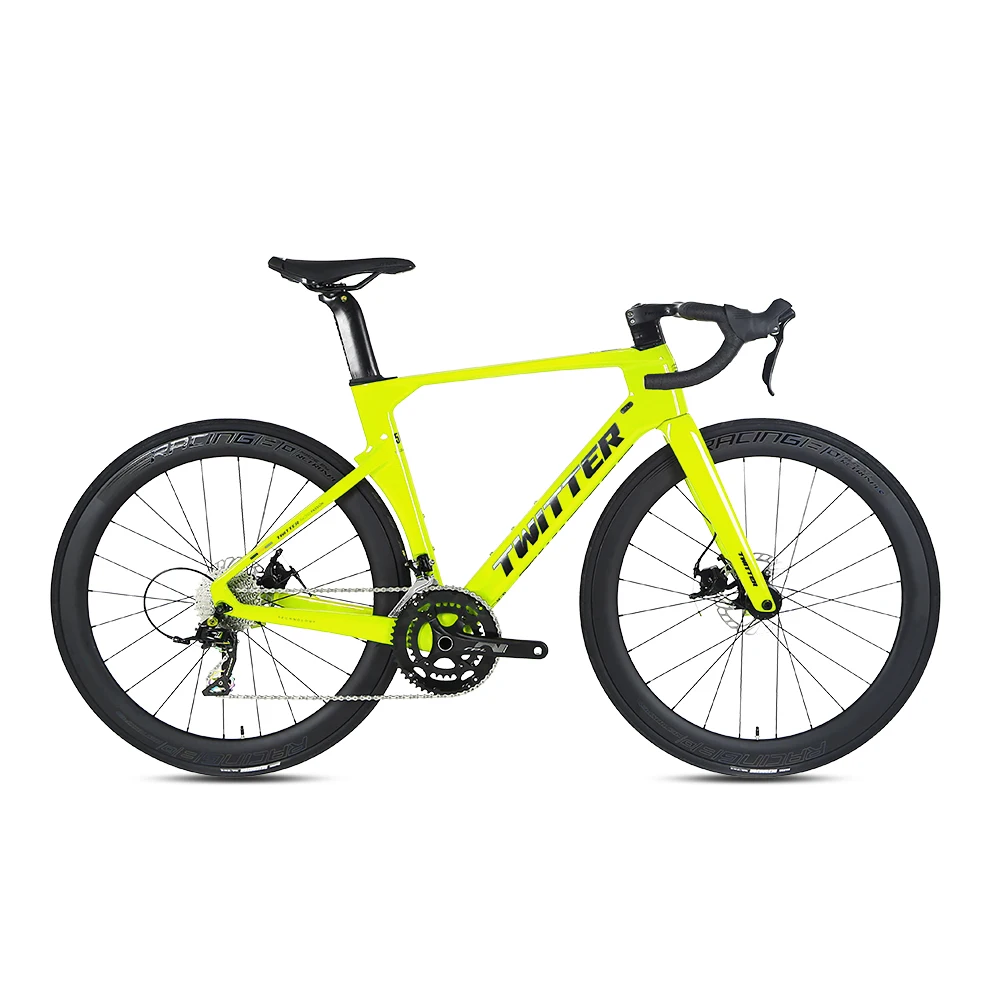 TWITTER road bycicle R10 2*12S fully hidden inner cable with carbon wheel700c disc brake carbon fiber road bike gravel bicicleta
TWITTER road bycicle R10 2*12S fully hidden inner cable with carbon wheel700c disc brake carbon fiber road bike gravel bicicleta
