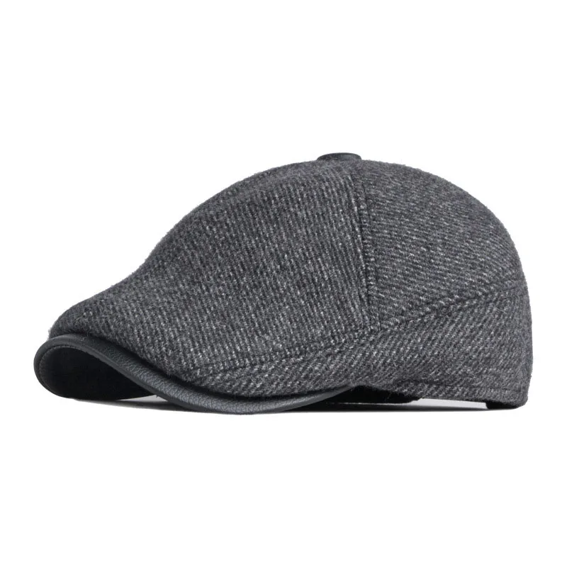 Autumn Winter Wool Blend Newsboy Caps Men Dad Hats with Ear Flap Elder Duckbill Flat Solid Warm Driving Cabbies Ivy Hat
Autumn Winter Wool Blend Newsboy Caps Men Dad Hats with Ear Flap Elder Duckbill Flat Solid Warm Driving Cabbies Ivy Hat