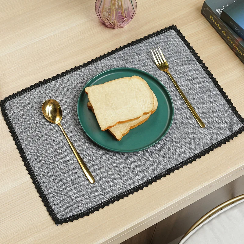 45x30cm Placemat Coasters Imitation Jute Linen Mat Lace Table Mats Europe Style Placemats Insulation Pads for Dining Table
45x30cm Placemat Coasters Imitation Jute Linen Mat Lace Table Mats Europe Style Placemats Insulation Pads for Dining Table
