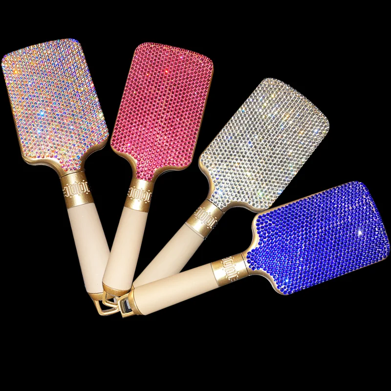Comb Diamond Encrusted Brush Stick-Drilled Airbag Massage Comb for SHairdressing Styling Tools Women Curly Detangle Hair Brush 
Comb Diamond Encrusted Brush Stick-Drilled Airbag Massage Comb for SHairdressing Styling Tools Women Curly Detangle Hair Brush