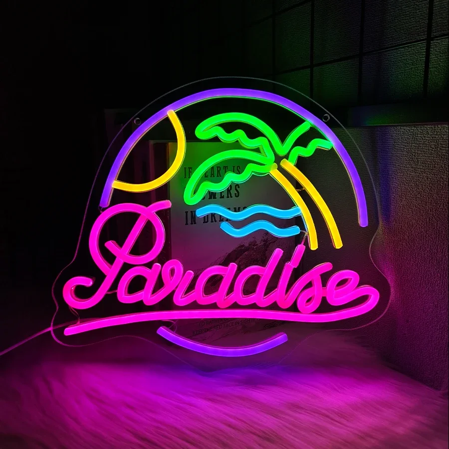 Неоновая вывеска Paradise акрил
Неоновая вывеска Paradise акрил
