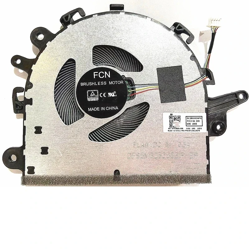 

Original New CPU Fan For Lenovo 340C-15IWL S145-15 S145-15API V15-IIL 15 V15 S145-15IKB S145-15AST/15IIL/15IWL DFS5M325063B1P