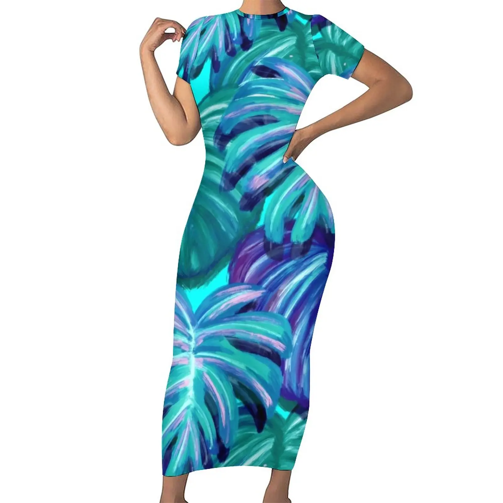Watercolor Tropical Bodycon Dress Summer Palm Springs Neon Kawaii Maxi Dresses Ladies Short Sleeve Graphic Street Style Dress
Watercolor Tropical Bodycon Dress Summer Palm Springs Neon Kawaii Maxi Dresses Ladies Short Sleeve Graphic Street Style Dress