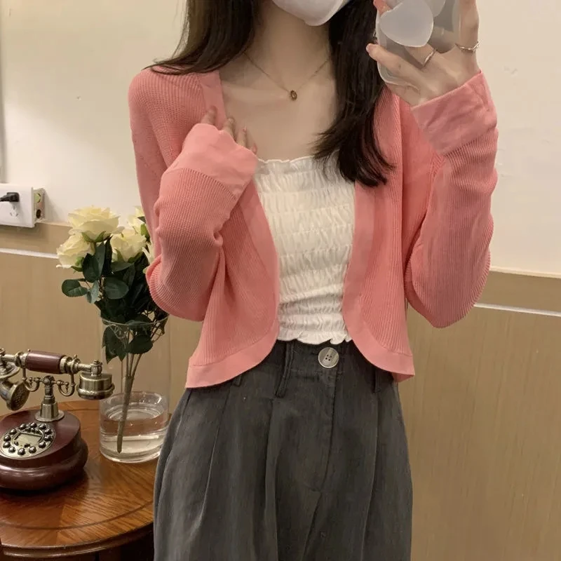 Yasuk Summer Women Solid Casual Sun Protection Shirt Cardigan Pullover Long Sleeve Slim Tees Top Gentle Thin Blouse
Yasuk Summer Women Solid Casual Sun Protection Shirt Cardigan Pullover Long Sleeve Slim Tees Top Gentle Thin Blouse