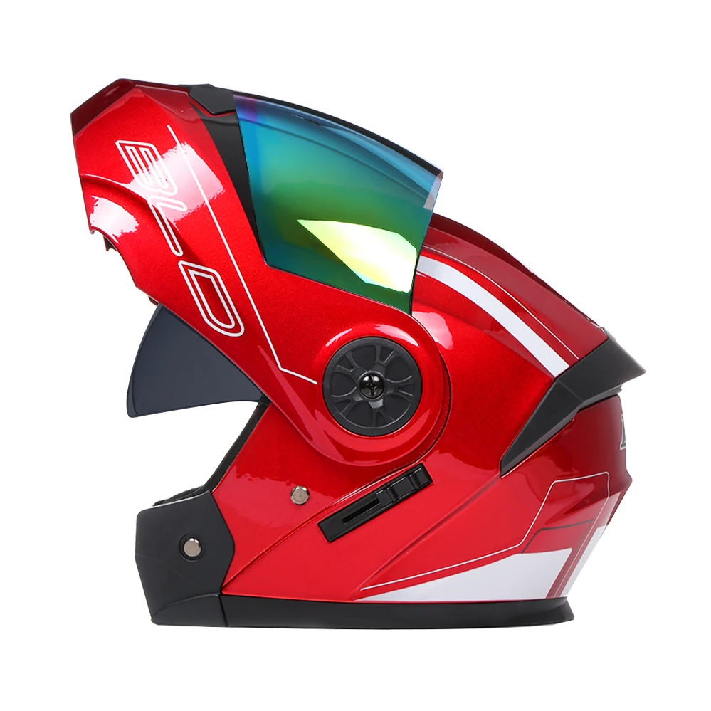 DOT Motorcycle Flip Up Double Visor Helmet Cool Unisex Racing Moto Motorbike Helmet with Inner Sun Visor Accesorios Para Moto
DOT Motorcycle Flip Up Double Visor Helmet Cool Unisex Racing Moto Motorbike Helmet with Inner Sun Visor Accesorios Para Moto
