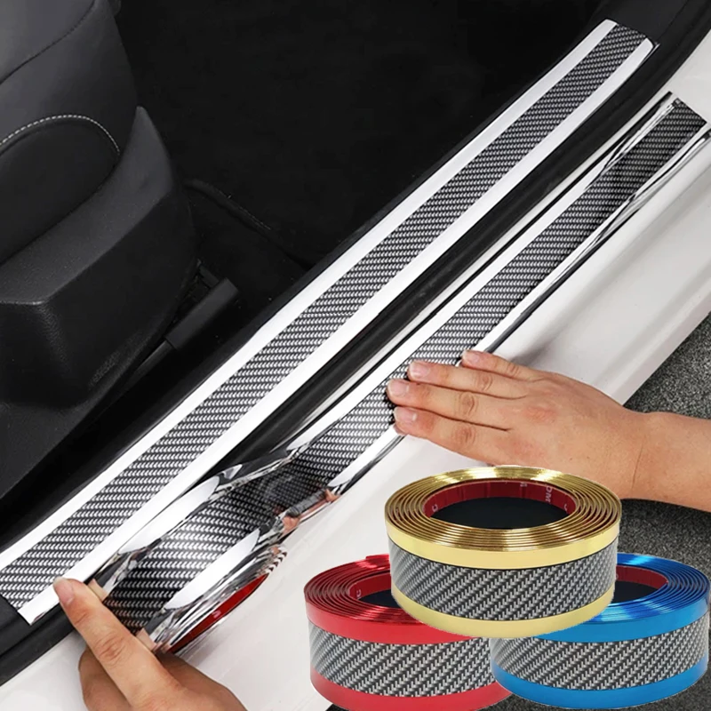 Car Stickers Carbon Fiber Anti Scratch Door Sill Protector Rubber Strip Car Threshold Protection Bumper Film Sticker Car Styling
Car Stickers Carbon Fiber Anti Scratch Door Sill Protector Rubber Strip Car Threshold Protection Bumper Film Sticker Car Styling