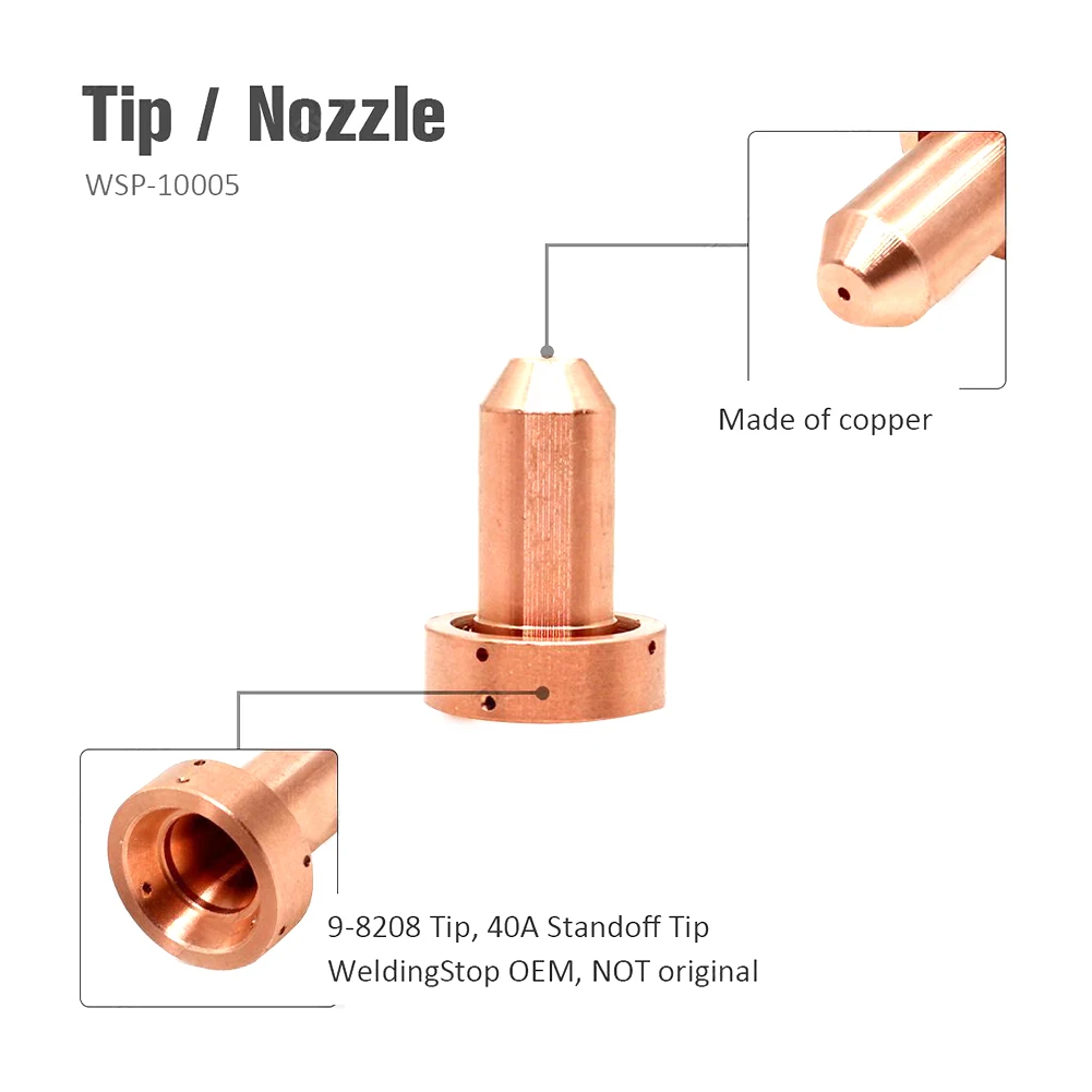5Pcs 9-8208 SL60~100 Plasma Torch Tip Consumables Thermal Dynamics Weiding Accessories For T/D SL 60/100 Plasma Torches
5Pcs 9-8208 SL60~100 Plasma Torch Tip Consumables Thermal Dynamics Weiding Accessories For T/D SL 60/100 Plasma Torches