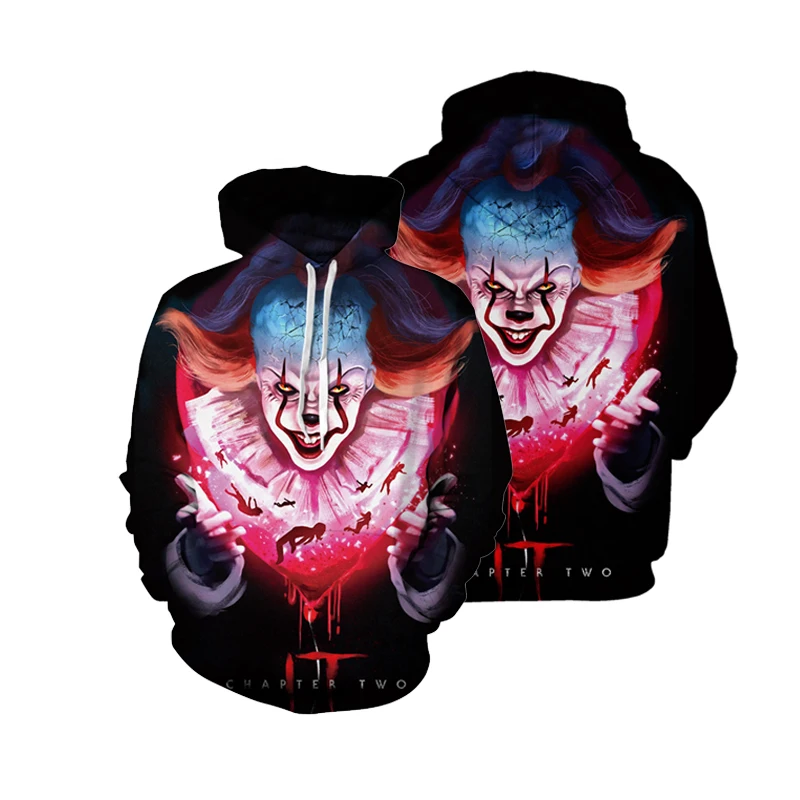 New men's street sweatshirt Penny Wise 3d printed hoodie boys casual men's and women's autumn and winter street hooded pullover
New men's street sweatshirt Penny Wise 3d printed hoodie boys casual men's and women's autumn and winter street hooded pullover