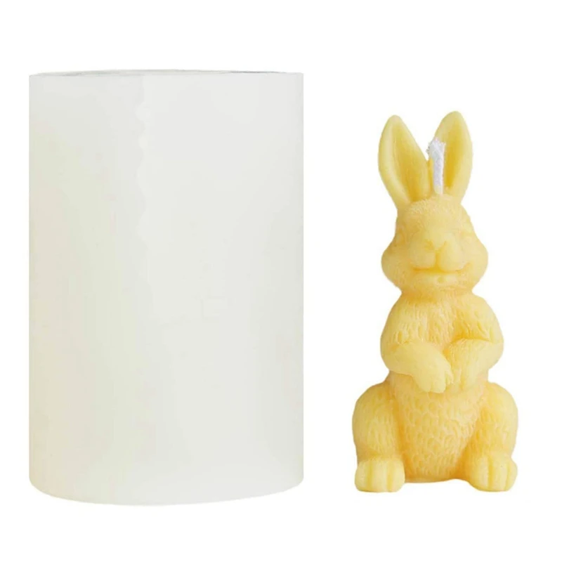 3D Simulation Rabbit Silicone Mold For Cake Decoration Easter Bunny Candle Making Form Scented Candle Plaster Resin Mold
3D Simulation Rabbit Silicone Mold For Cake Decoration Easter Bunny Candle Making Form Scented Candle Plaster Resin Mold