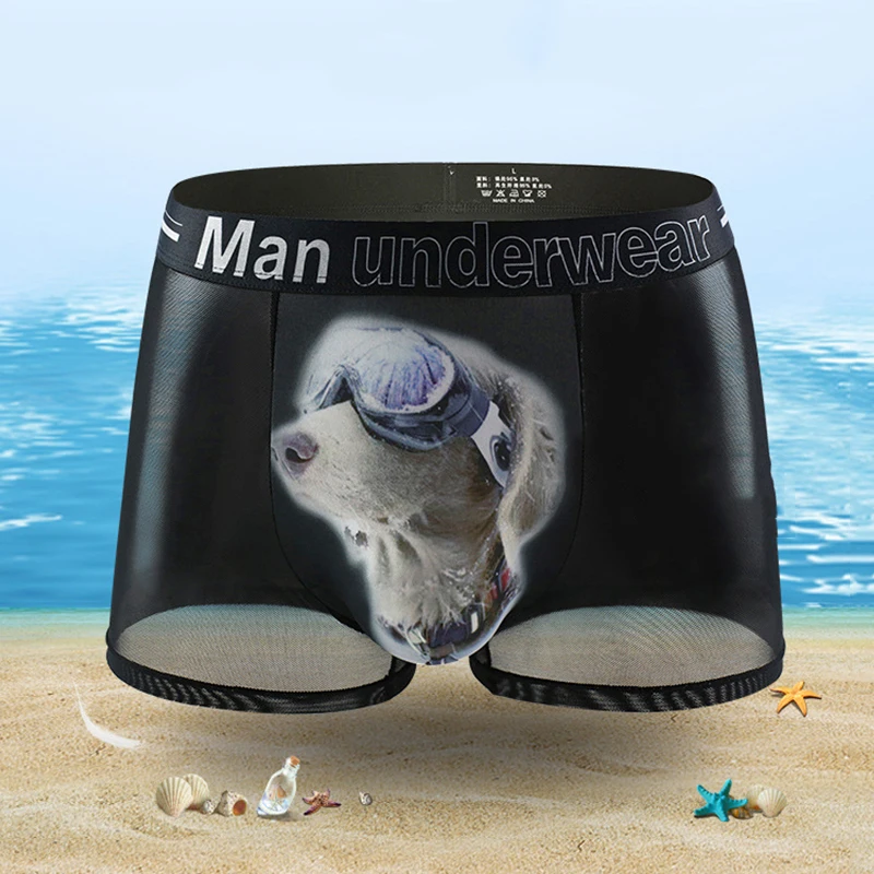 5 Pcs/Lot Men's Ice Silk Mesh Yarn Transparent Boxer Briefs Sexy Underpants Mesh Hollow Breathable Four Corners Men's Underwear
5 Pcs/Lot Men's Ice Silk Mesh Yarn Transparent Boxer Briefs Sexy Underpants Mesh Hollow Breathable Four Corners Men's Underwear