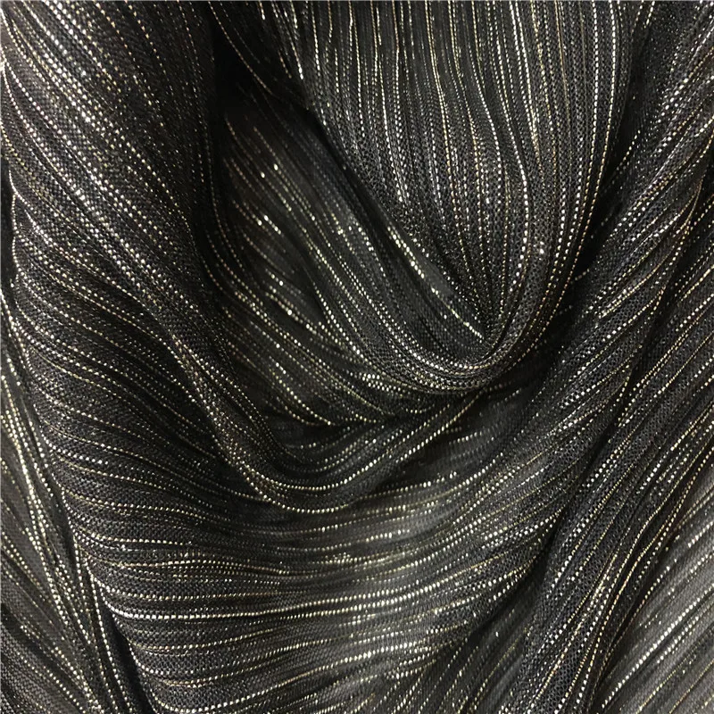 Black Gold Shiny Crepe Pleated Fashion Fabric for Bridal Dress Stage Decoration 50cmx145cm
Black Gold Shiny Crepe Pleated Fashion Fabric for Bridal Dress Stage Decoration 50cmx145cm