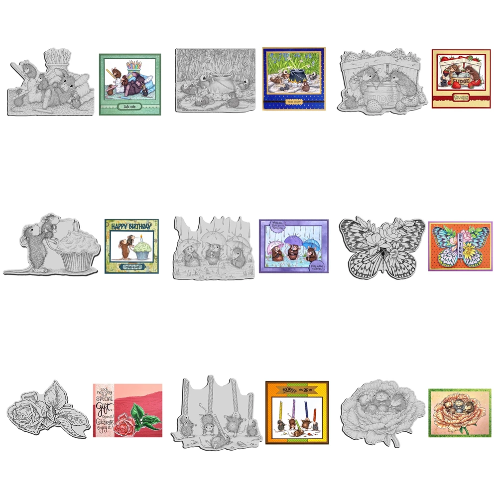 2022 New Clear Stamps for Card Making Scrapbooking Flower Cute Mouse Bunny Butterfly Stamps Account Craft Set No Cutting Dies 
2022 New Clear Stamps for Card Making Scrapbooking Flower Cute Mouse Bunny Butterfly Stamps Account Craft Set No Cutting Dies