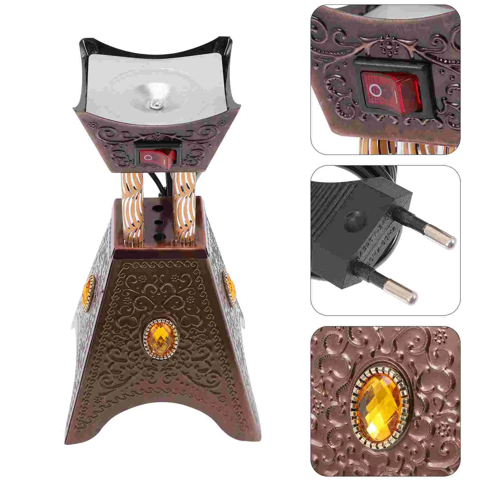 Burner Desktop Aroma Burner Electric Burner Censer Holder Decoration Burner Ornament Incenser Burner For Bedroom Temple
Burner Desktop Aroma Burner Electric Burner Censer Holder Decoration Burner Ornament Incenser Burner For Bedroom Temple