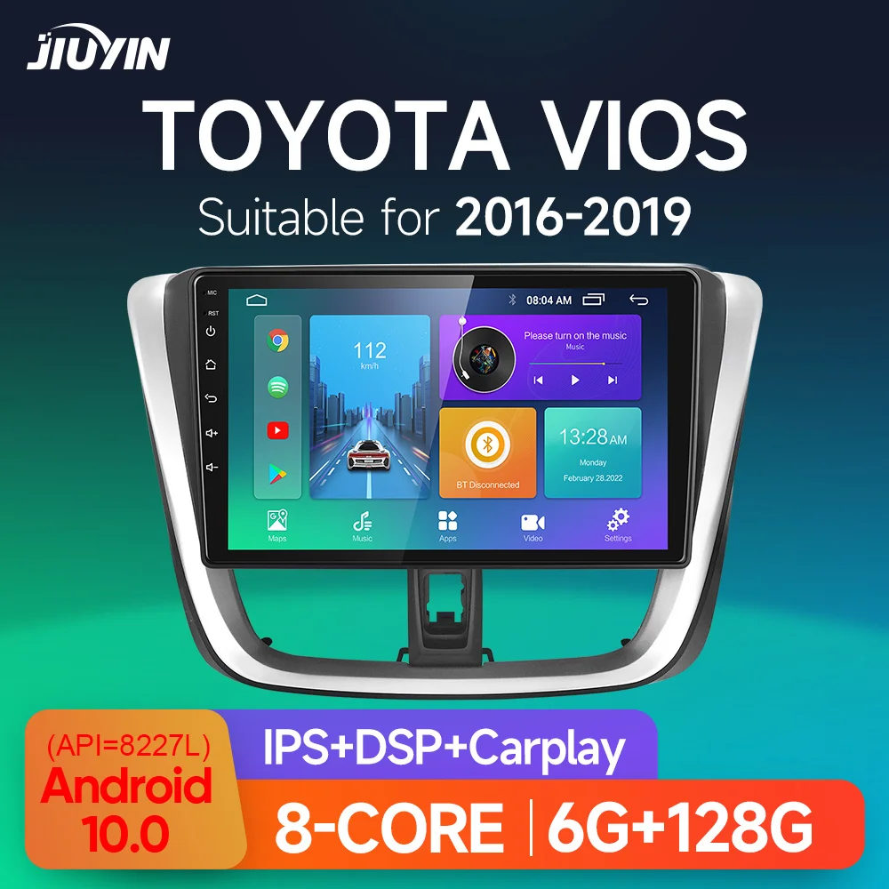 JIUYIN Type C Car Radio Multimedia Video Player Navigation GPS For TOYOTA VIOS 2016-2019 Android No 2din 2 din dvd
JIUYIN Type C Car Radio Multimedia Video Player Navigation GPS For TOYOTA VIOS 2016-2019 Android No 2din 2 din dvd