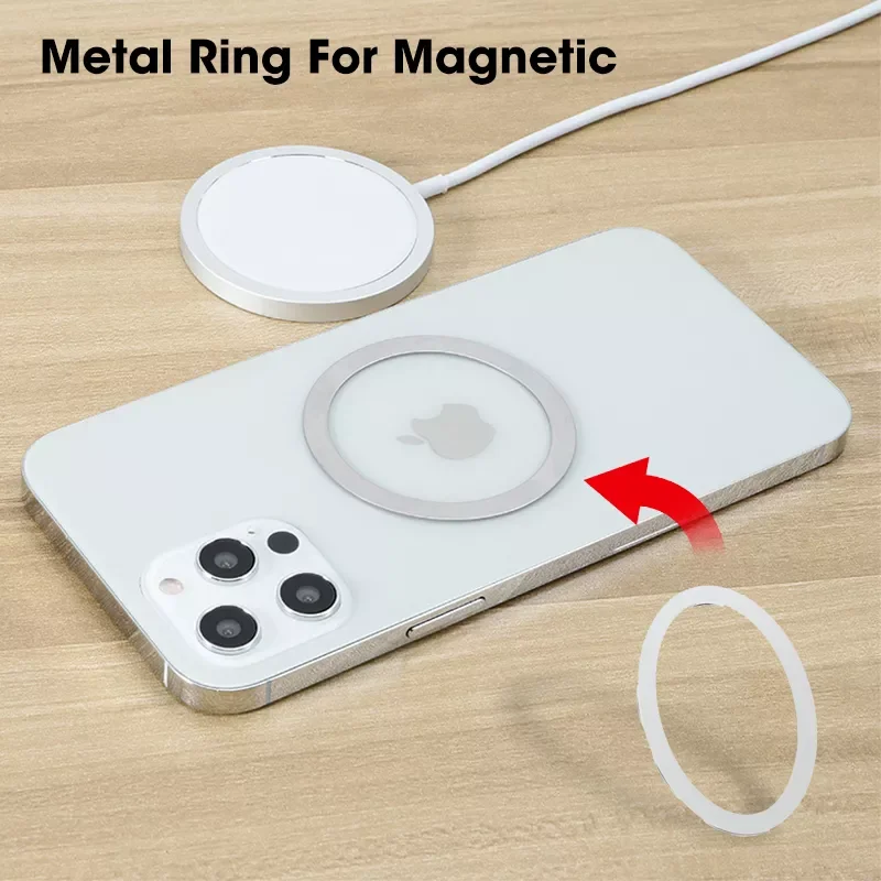 Metal Ring For Magnetic Charging For iPhone Android Phone Case Wireless Charging Tool Silver Ring
Metal Ring For Magnetic Charging For iPhone Android Phone Case Wireless Charging Tool Silver Ring