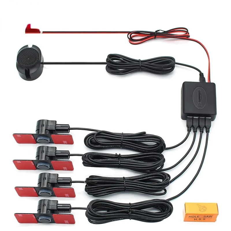 assistente sensore parcheggio auto Parktronics 4 nero/argento/bianco 13mm sensori piatti Radar inverso suono Buzzer suon
assistente sensore parcheggio auto Parktronics 4 nero/argento/bianco 13mm sensori piatti Radar inverso suono Buzzer suon