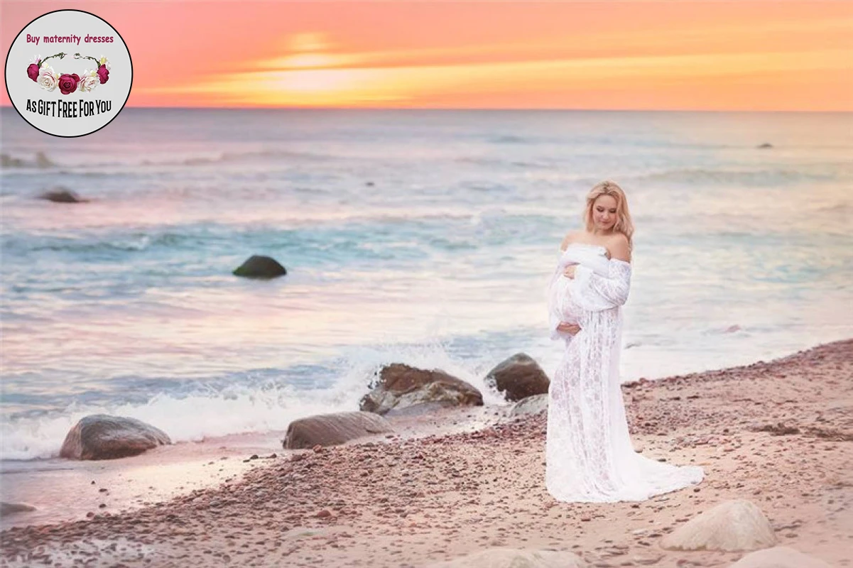 Women Lace Pregnant Dress Off Shoulder Split Ruffe Gown Maxi Long Dress Maternity Maternity Photography Dress
Women Lace Pregnant Dress Off Shoulder Split Ruffe Gown Maxi Long Dress Maternity Maternity Photography Dress