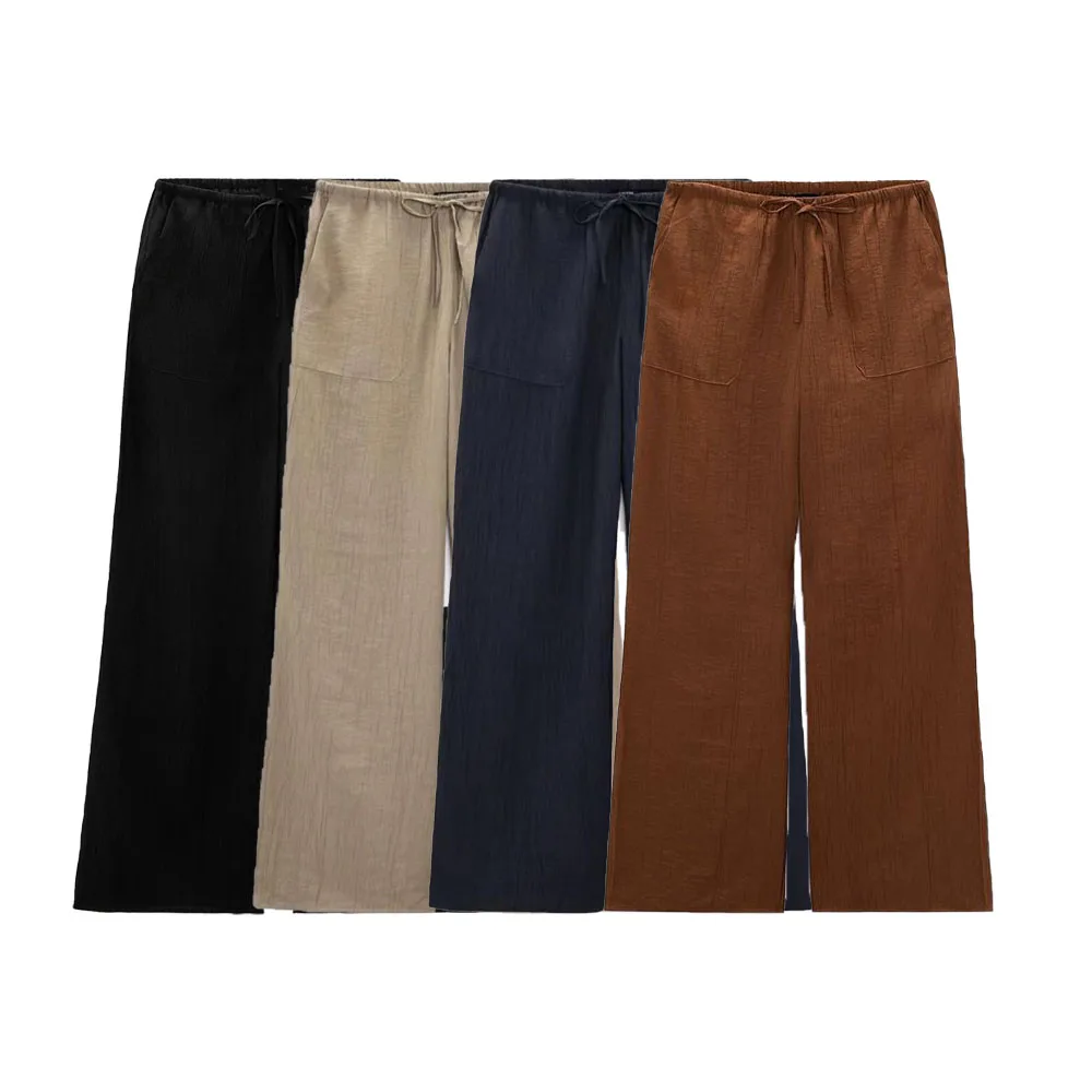 Zach AiIsa new women's clothing versatile commuter fashion loose casual pants drawstring elastic waist drape wide-leg pants
Zach AiIsa new women's clothing versatile commuter fashion loose casual pants drawstring elastic waist drape wide-leg pants
