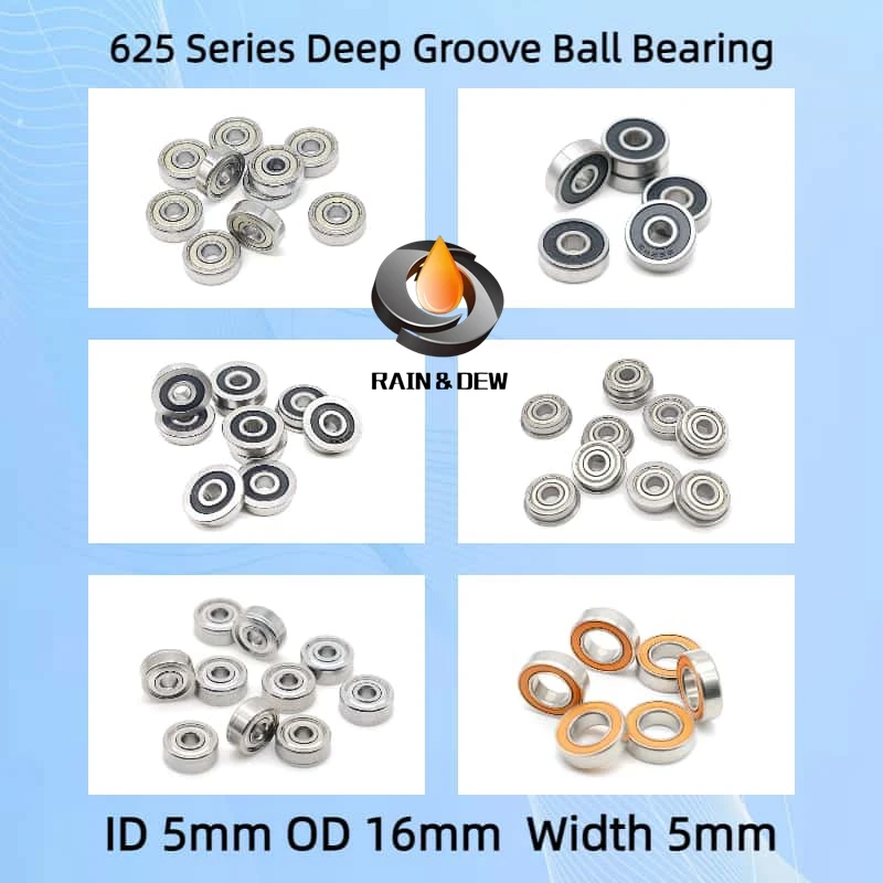 Подшипники серии 625 5x16x5 мм
Подшипники серии 625 5x16x5 мм