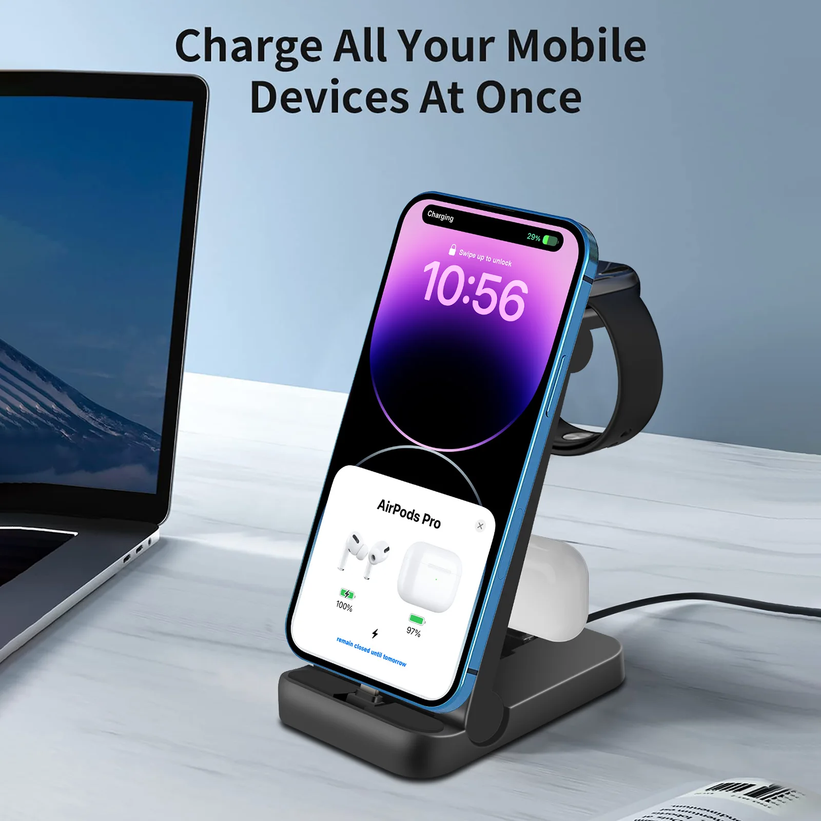 Беспроводное зарядное устройство 3 в 1 для iPhone 14 13 12 11 Pro Max X 8, док-станция для быстрой зарядки для Apple Watch Series 8 7, зарядная подставка
Беспроводное зарядное устройство 3 в 1 для iPhone 14 13 12 11 Pro Max X 8, док-станция для быстрой зарядки для Apple Watch Series 8 7, зарядная подставка