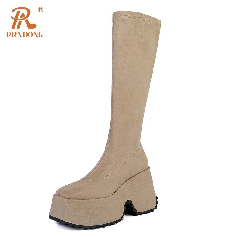 PRXDONG Women's Autumn Winter Warm Boots Chunky High Heels Platform Black Apricot Dress Party Knee High Boots Rome Shoes Size 39
PRXDONG Women's Autumn Winter Warm Boots Chunky High Heels Platform Black Apricot Dress Party Knee High Boots Rome Shoes Size 39