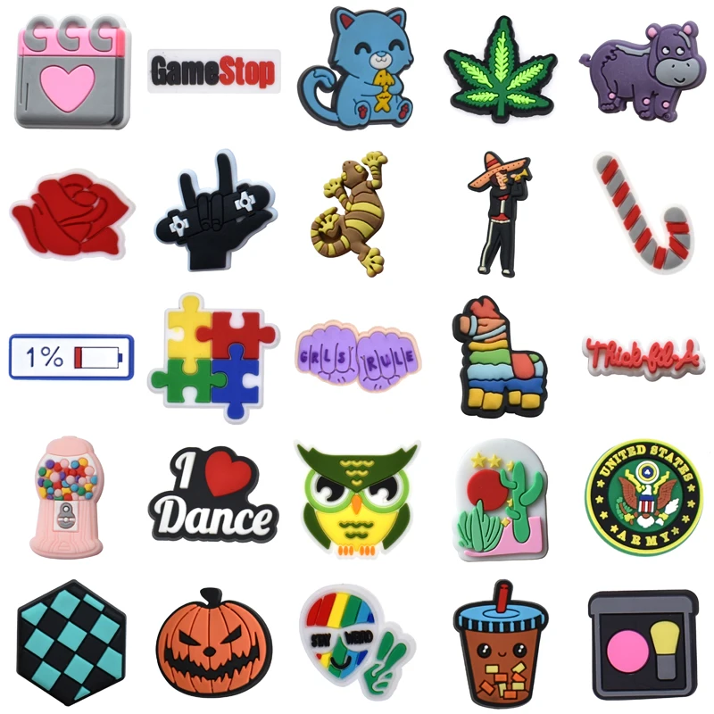Gifts Para Pins Shoes Accessories Girl Decorations for Crocs Kids Packs Wholesale Bulk Men Boy Women Charm Set Jeans Shoe Charms
Gifts Para Pins Shoes Accessories Girl Decorations for Crocs Kids Packs Wholesale Bulk Men Boy Women Charm Set Jeans Shoe Charms