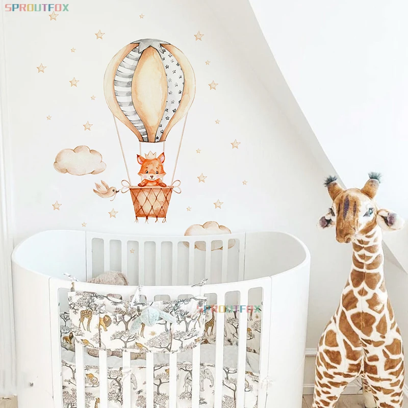 Hot Air Balloon Vinyl Wall Decals Cartoon Animal Fox Wall Stickers Home Decoration Art Murals Sticker Wallpaper For Children
Hot Air Balloon Vinyl Wall Decals Cartoon Animal Fox Wall Stickers Home Decoration Art Murals Sticker Wallpaper For Children