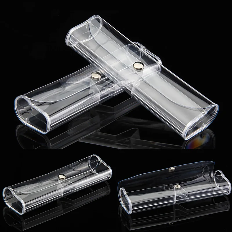 New Stylish Transparent Glasses Box Plastic Portable Presbyopic Case With Button Protection Glasses Eco-Friendly Storage Packet
New Stylish Transparent Glasses Box Plastic Portable Presbyopic Case With Button Protection Glasses Eco-Friendly Storage Packet
