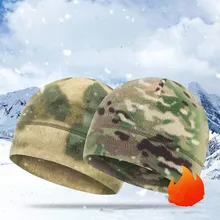 Military Camo Camouflage Army Bonnet Hats Bike Cycling Running Jogging Skiing Hat For Women Men Winter Warm Skullies Beanies Cap