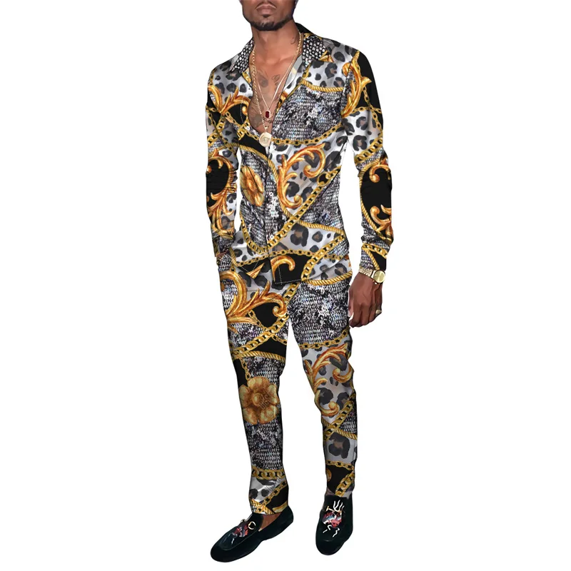 Men's Hawaiian Shirt Set Long Sleeve + Pants 2 Piece Set Retro Harajuku Casual Gentleman Fashion Streetwear Animal 3D Printing
Men's Hawaiian Shirt Set Long Sleeve + Pants 2 Piece Set Retro Harajuku Casual Gentleman Fashion Streetwear Animal 3D Printing