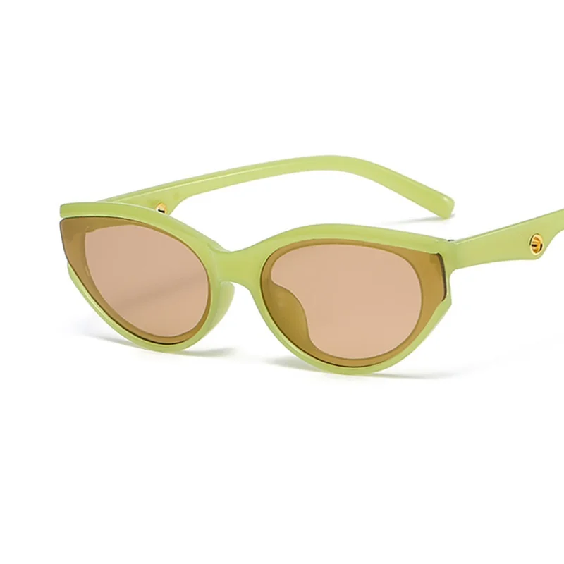 

2022 Small Oval Sunglasses for Women Lady Sun Shade Glasses Men Boys Luxury Brand Designer Trends Eyewear Oculos De Sol Feminino