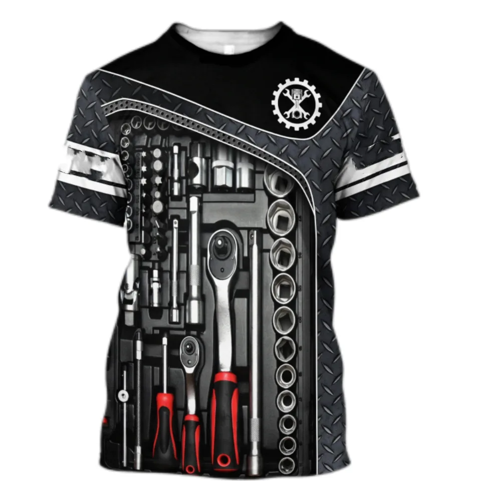 2023 Summer Mechanist Pattern Personalized Uniform 3D Printing Repairer Short Sleeve Work Suit Casual Quick Drying Top T-shirt
2023 Summer Mechanist Pattern Personalized Uniform 3D Printing Repairer Short Sleeve Work Suit Casual Quick Drying Top T-shirt