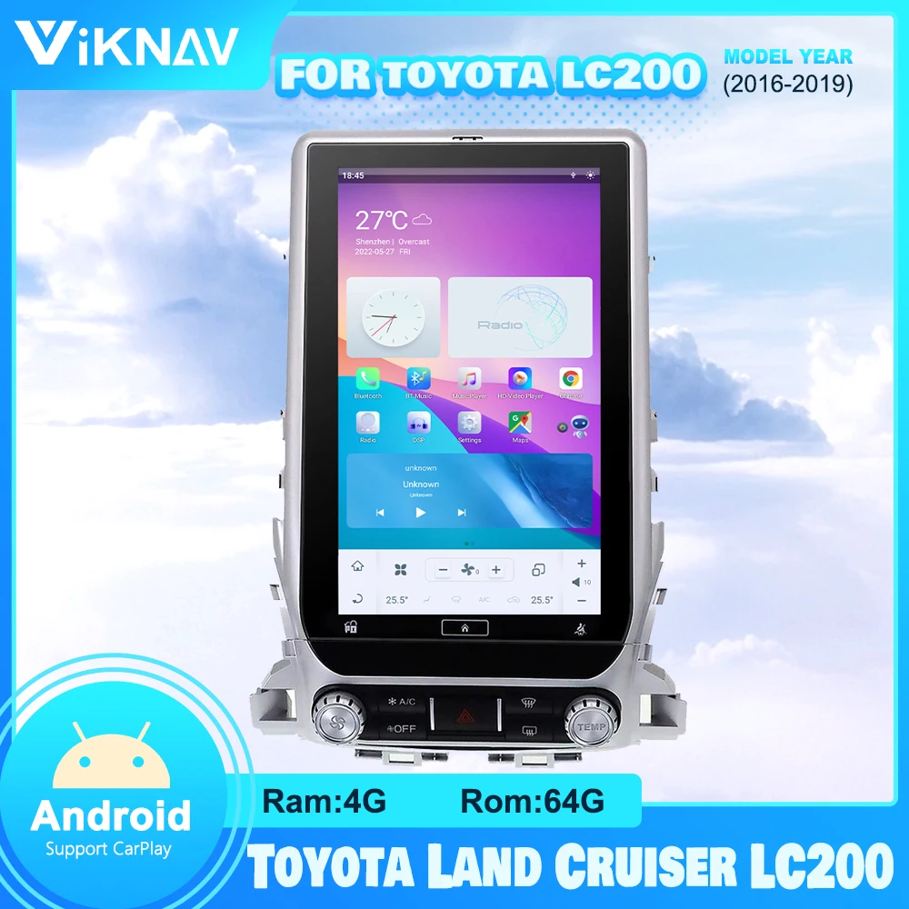 Автомобильный радиоприемник 13,6 дюймов Android для Toyota Land Cruiser LC200 2016-2019, автомобильный мультимедийный плеер, автомобильный GPS-навигатор, рекорде...
Автомобильный радиоприемник 13,6 дюймов Android для Toyota Land Cruiser LC200 2016-2019, автомобильный мультимедийный плеер, автомобильный GPS-навигатор, рекорде...